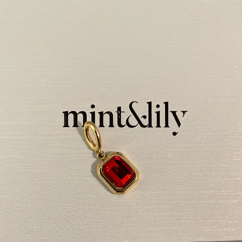 Mint & Lily Gold and July Charm